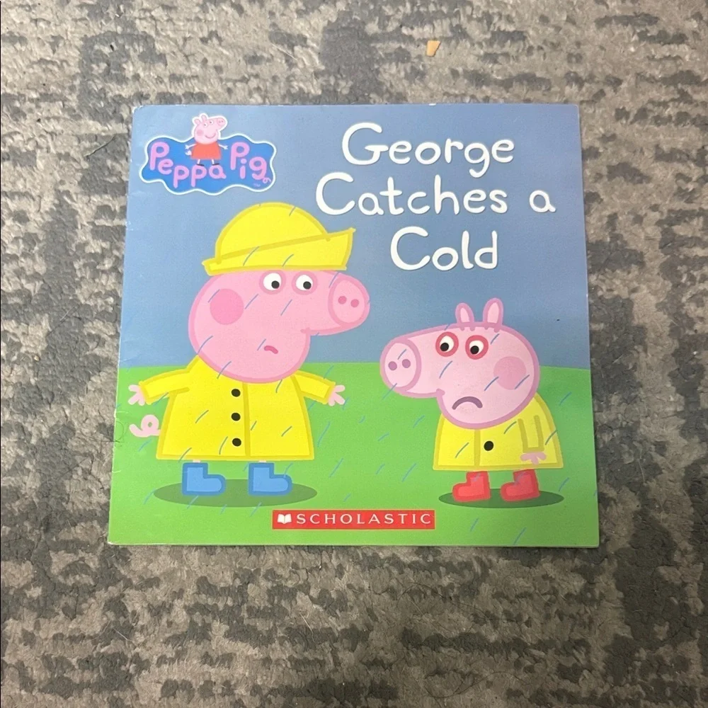 Peppa Pig George Catches a Cold Book - Blue and Green Cover